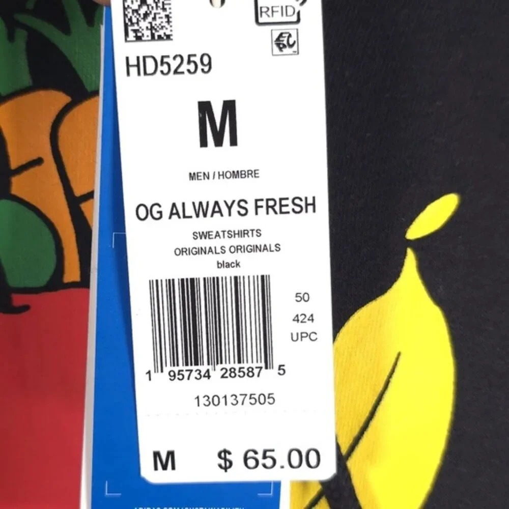 NWT ADIDAS ORIGINALS OG ALWAYS FRESH‎ TREFOIL HOODIE MEDIUM HD5259 Sweatshirt